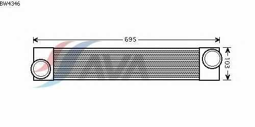 Интеркулер AVA QUALITY COOLING BW4346