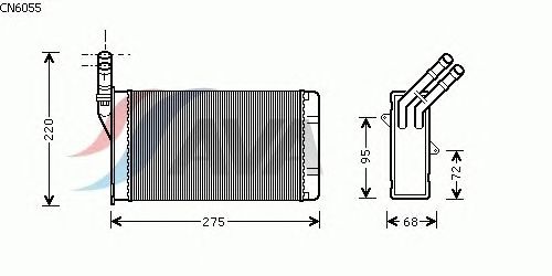 Радіатор опалення AVA QUALITY COOLING CN6055