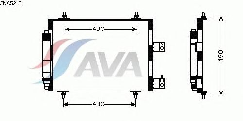 Радиатор кондиционера AVA QUALITY COOLING CNA5213