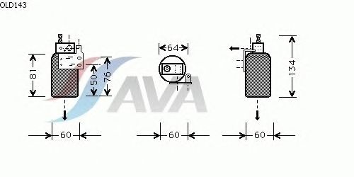 Осушитель кондиционера AVA QUALITY COOLING OLD143