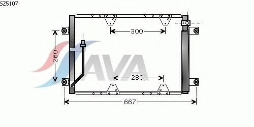 Радиатор кондиционера AVA QUALITY COOLING SZ5107