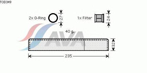 Осушитель кондиционера AVA QUALITY COOLING TOD349