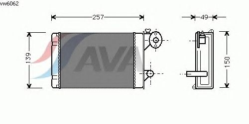 Радіатор опалення AVA QUALITY COOLING VW6062