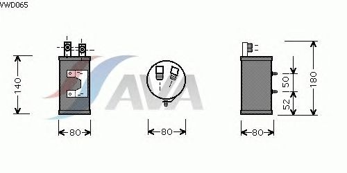 Осушитель кондиционера AVA QUALITY COOLING VWD065