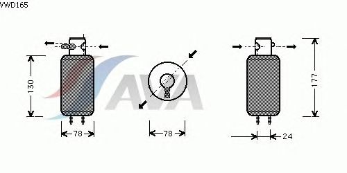 Осушитель кондиционера AVA QUALITY COOLING VWD165