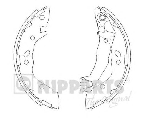 Тормозные колодки NIPPARTS J3500509