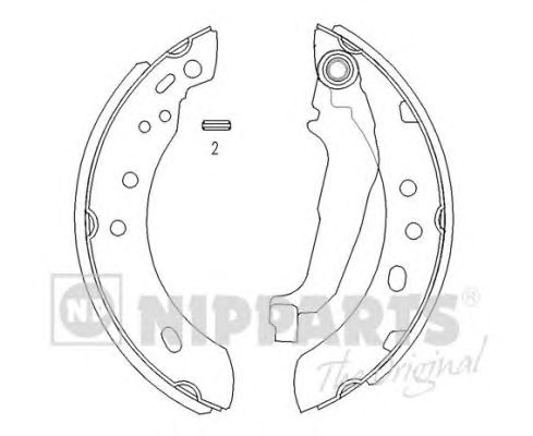 Тормозные колодки NIPPARTS J3501043