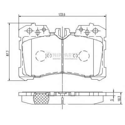 Тормозные колодки NIPPARTS N3602131