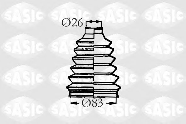 Комплект пыльника ШРУСа SASIC 4003460