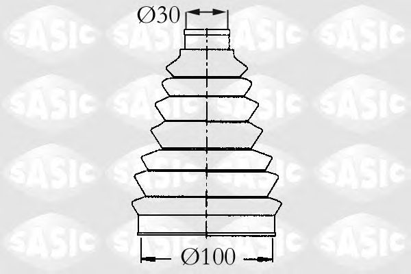 Комплект пыльника ШРУСа SASIC 2933983