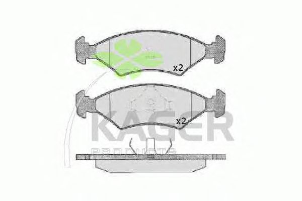Тормозные колодки KAGER 35-0083