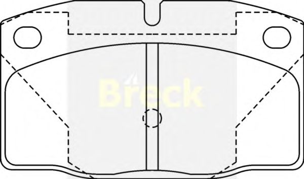 Тормозные колодки BRECK 20939 00 702 00