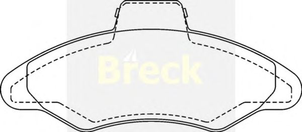 Тормозные колодки BRECK 21171 00 702 00