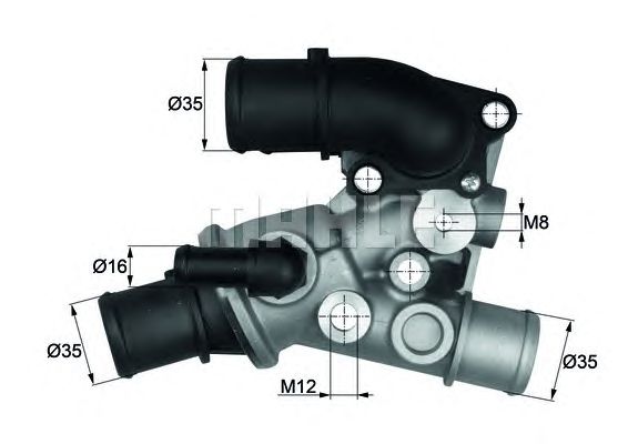 Термостат MAHLE ORIGINAL TI 90 80D