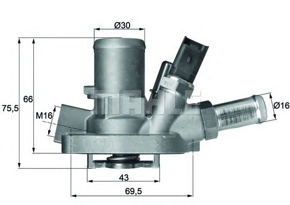 Термостат MAHLE ORIGINAL TI 147 80