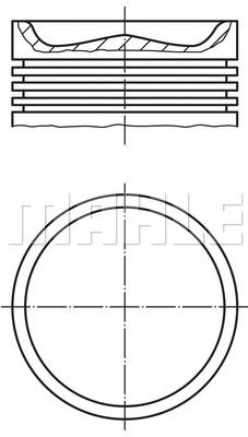 Поршень MAHLE ORIGINAL 005 35 00