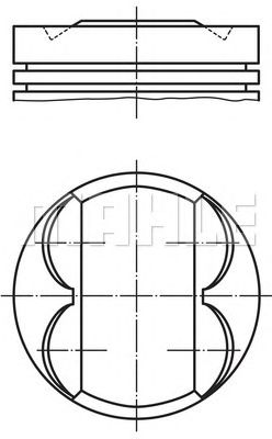 Поршень MAHLE ORIGINAL 012 06 01