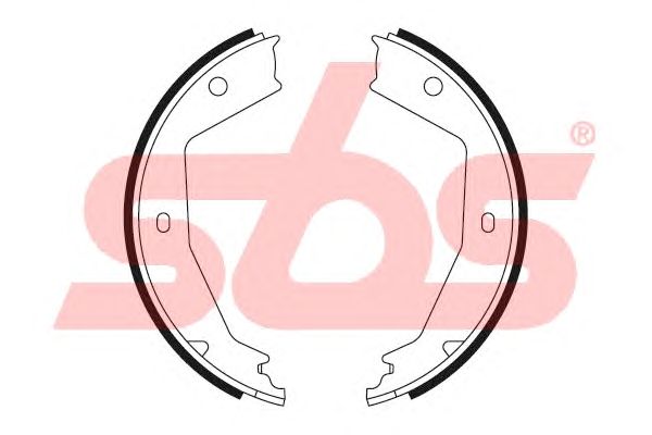 Тормозные колодки ручника sbs 18492719629