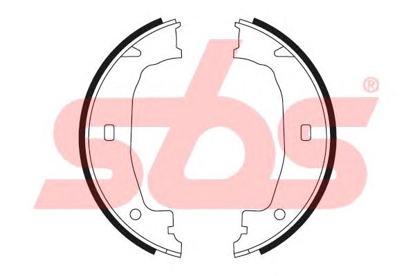 Тормозные колодки ручника sbs 18492715662