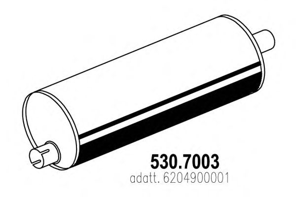 Глушитель ASSO 530.7003