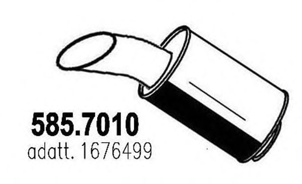 Глушитель ASSO 585.7010