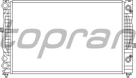 Радиатор, охлаждение двигателя TOPRAN 112 222