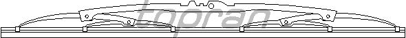 Щетка стеклоочистителя TOPRAN 112 380