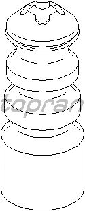 Отбойник амортизатора TOPRAN 107 661