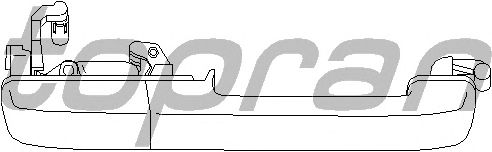 Ручка двери TOPRAN 108 483