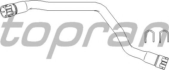 Шланг радиатора TOPRAN 501 552