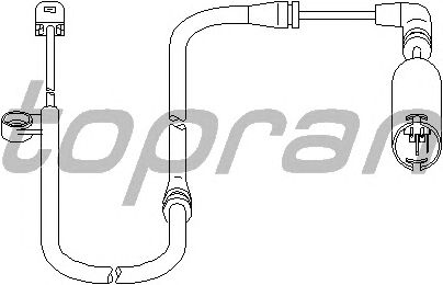 Датчик, износ тормозных колодок TOPRAN 501 404