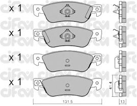 Тормозные колодки CIFAM 822-359-0