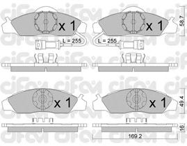 Тормозные колодки CIFAM 822-368-0