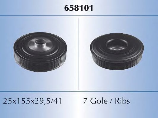 Шкив коленвала MALO 658101