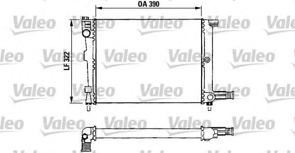 Радиатор, охлаждение двигателя VALEO 730632