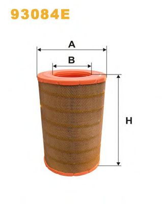 Повітряний фільтр WIX FILTERS 93084E