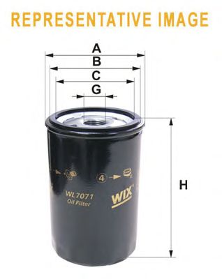 Масляный фильтр WIX FILTERS WL7323