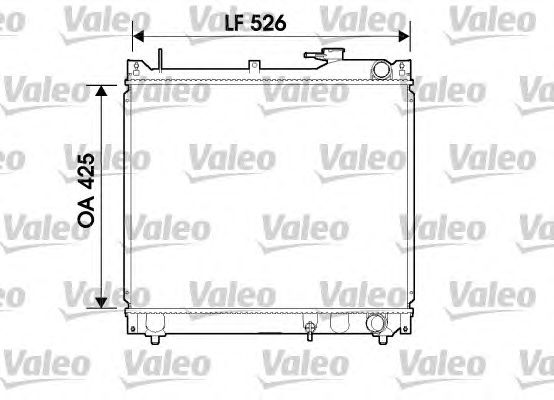 Радиатор, охлаждение двигателя VALEO 734162