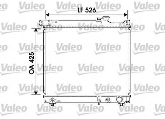 Радиатор, охлаждение двигателя VALEO 734214