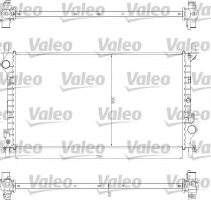Радиатор, охлаждение двигателя VALEO 735043