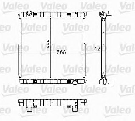 Радиатор, охлаждение двигателя VALEO 734872