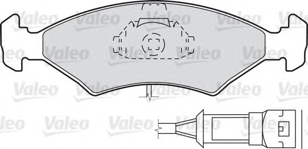 Тормозные колодки VALEO 598334