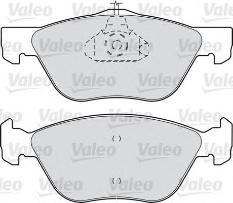 Тормозные колодки VALEO 598308