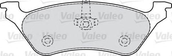 Тормозные колодки VALEO 598755