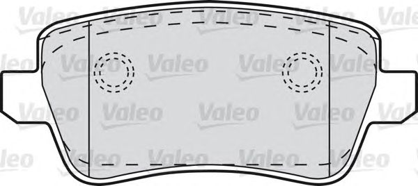 Тормозные колодки VALEO 598727