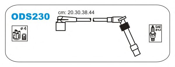 Комплект високовольтних проводів JANMOR ODS230