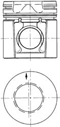 Поршень KOLBENSCHMIDT 94543600