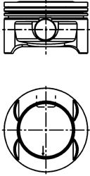 Поршень KOLBENSCHMIDT 40385600