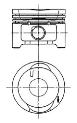 Поршень KOLBENSCHMIDT 92228620