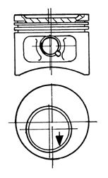 Поршень KOLBENSCHMIDT 93827610